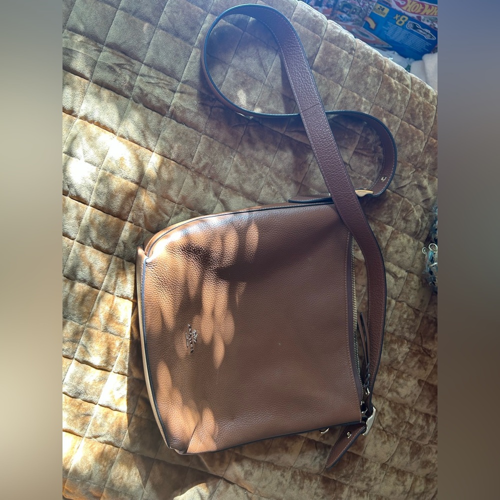 Coach Tan Leather Crossbody Bag - Picture 6 of 7